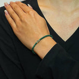 Bracelet Malachite et Labradorite en Argent - Harmonie et Protection - Biloria
