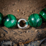 Bracelet Malachite Homme Argent 925 – Protection et Élégance - Biloria