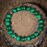 Bracelet Malachite Homme Argent 925 – Protection et Élégance - Biloria