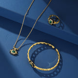 Bracelet Malachite Onyx Protection Confiance - Biloria
