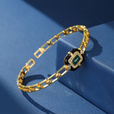 Bracelet Malachite Onyx Protection Confiance - Biloria