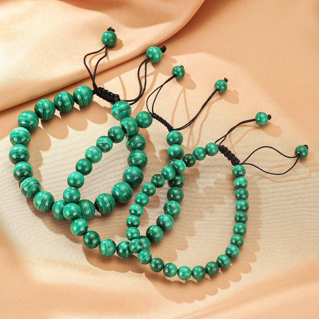 Bracelet Malachite Vert – Protection et Transformation - Biloria