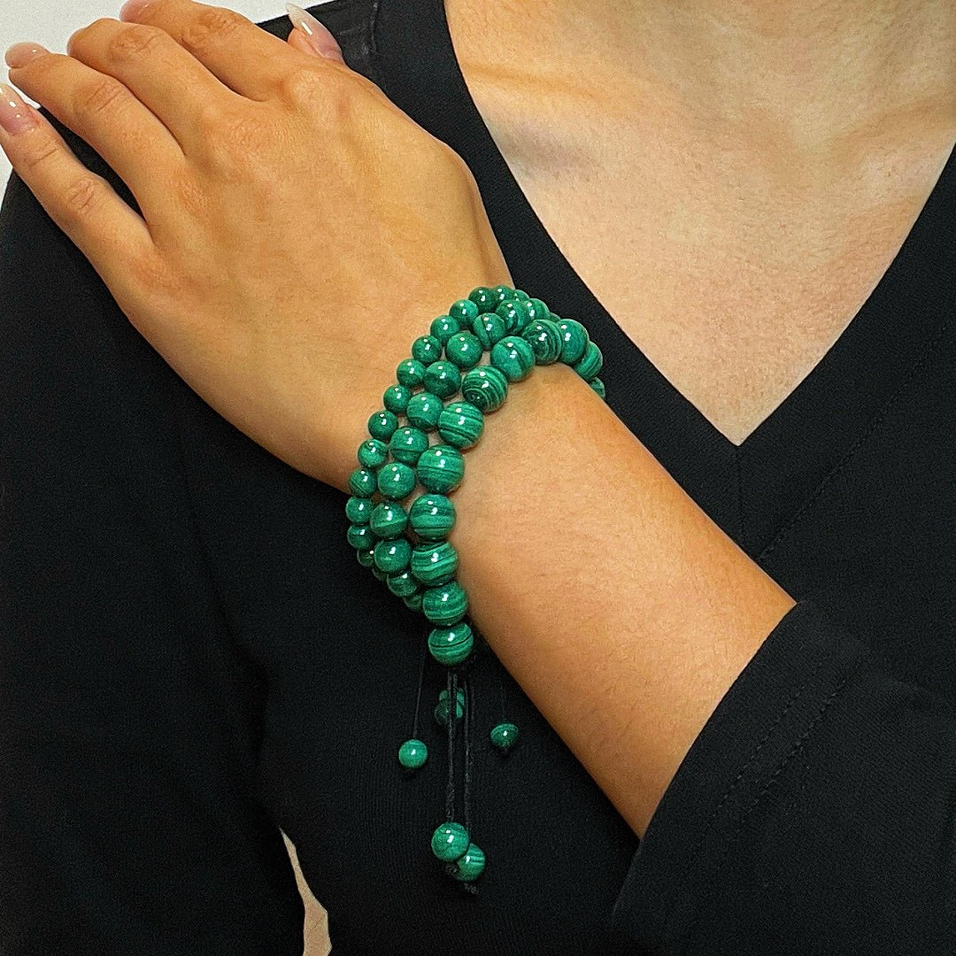 Bracelet Malachite Vert – Protection et Transformation - Biloria