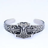 Bracelet Manchette Viking Marteau de Thor Acier Inoxydable - Biloria