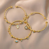 Bracelet Mauvais Œil Bénédiction en Zircon — Protection et Style - Biloria