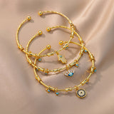Bracelet Mauvais Œil Bénédiction en Zircon — Protection et Style - Biloria