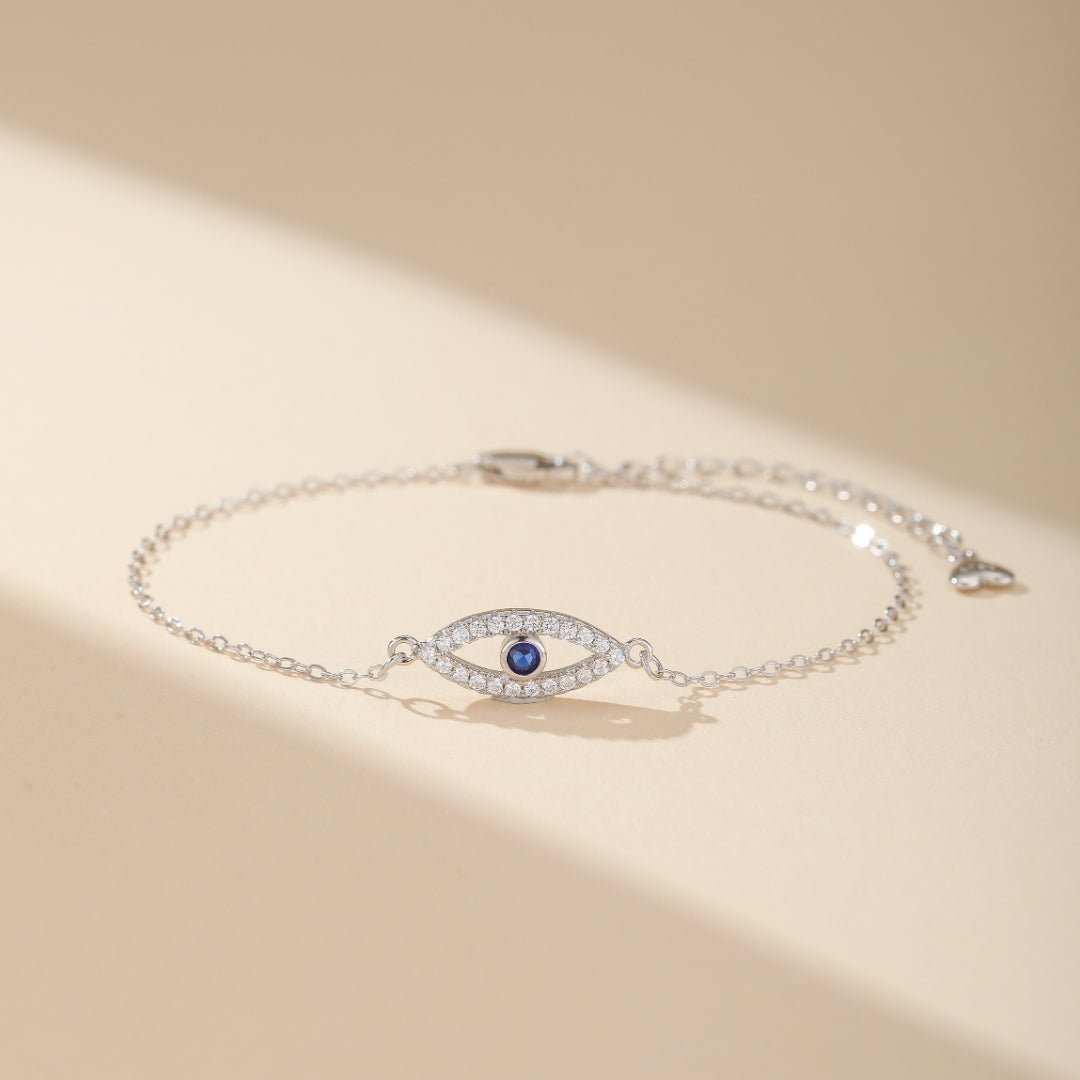 Bracelet Mauvais Œil en Argent 925 – Protection et Élégance - Biloria