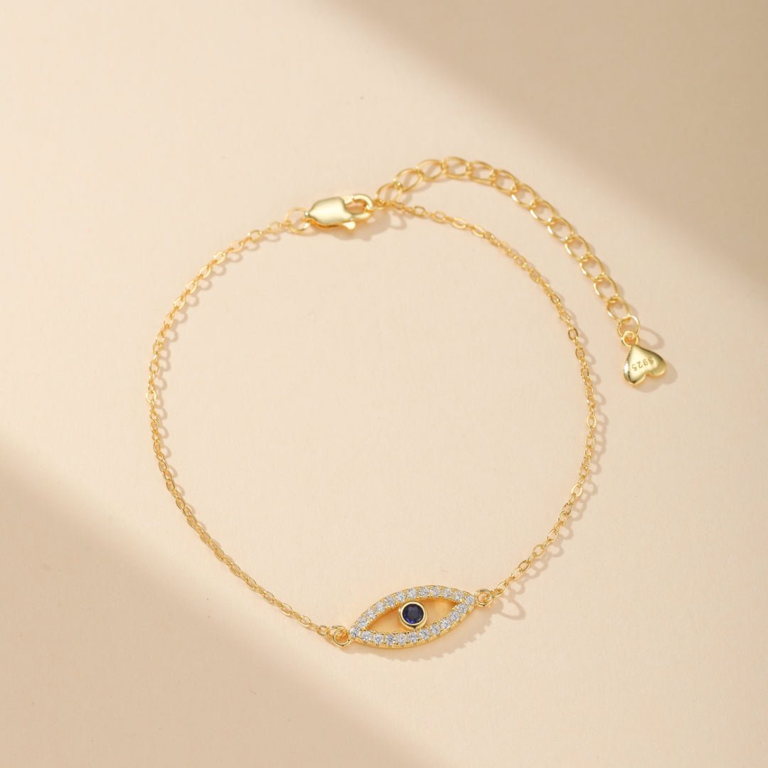 Bracelet Mauvais Œil en Argent 925 – Protection et Élégance - Biloria
