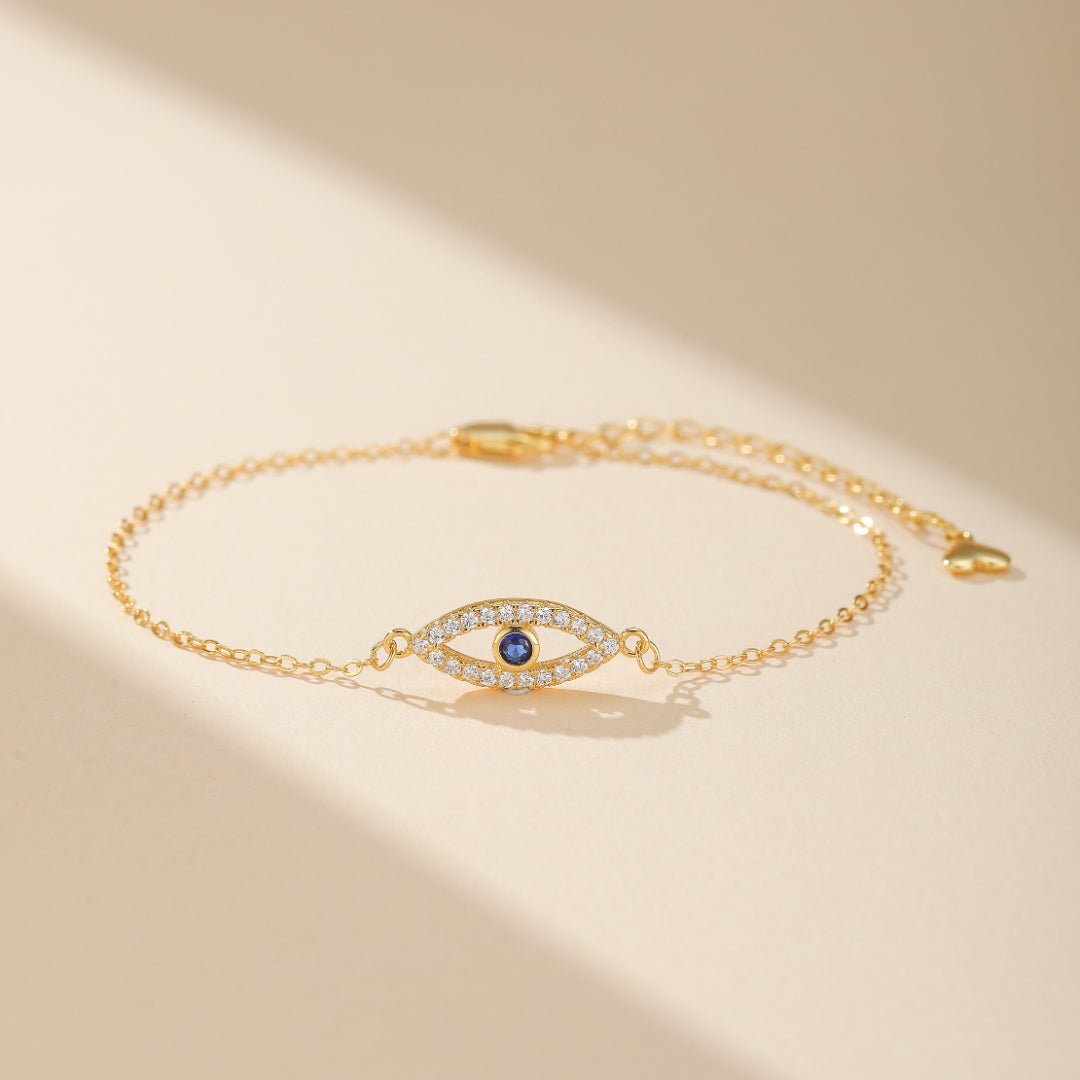 Bracelet Mauvais Œil en Argent 925 – Protection et Élégance - Biloria