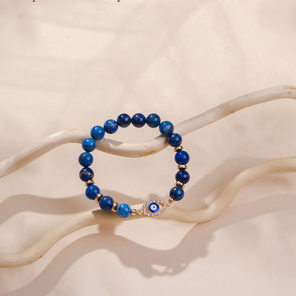 Bracelet Mauvais Œil Lapis Lazuli – Protection et Sérénité - Biloria