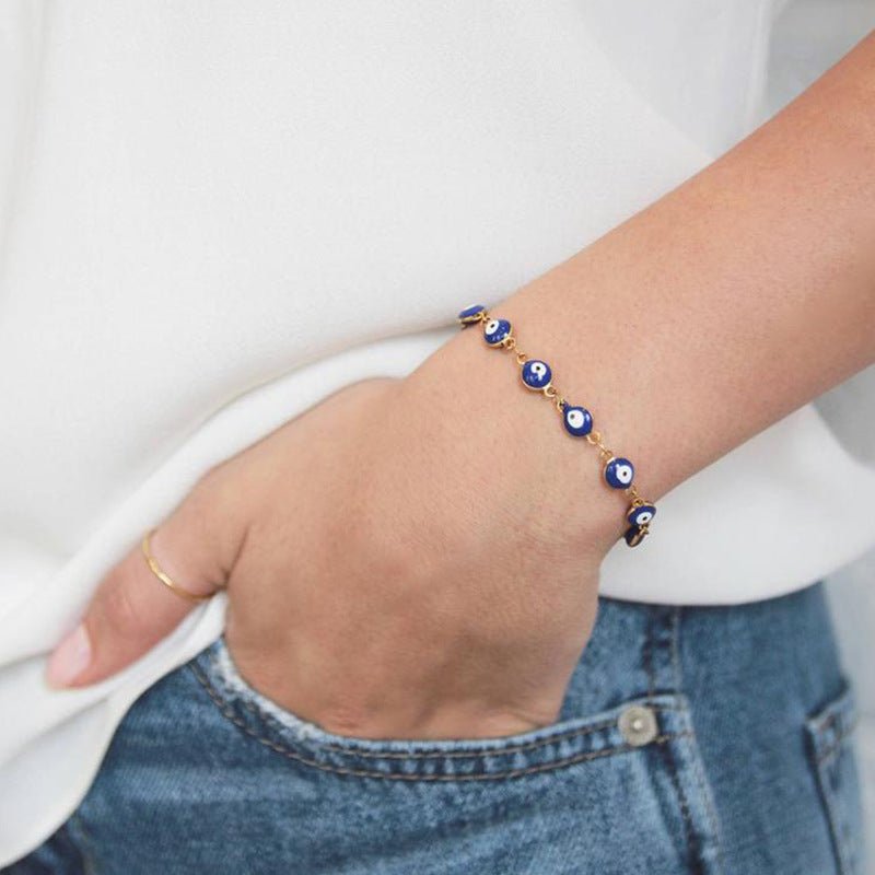 Bracelet Mauvais Œil Protecteur – Porte-Bonheur Luna Guard - Biloria