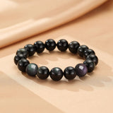 Bracelet Obsidienne Arc-en-Ciel Protection et Introspection - Biloria