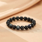 Bracelet Obsidienne Arc-en-Ciel Protection et Introspection - Biloria