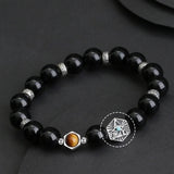 Bracelet Obsidienne Argent 925 Protection Énergie - Biloria