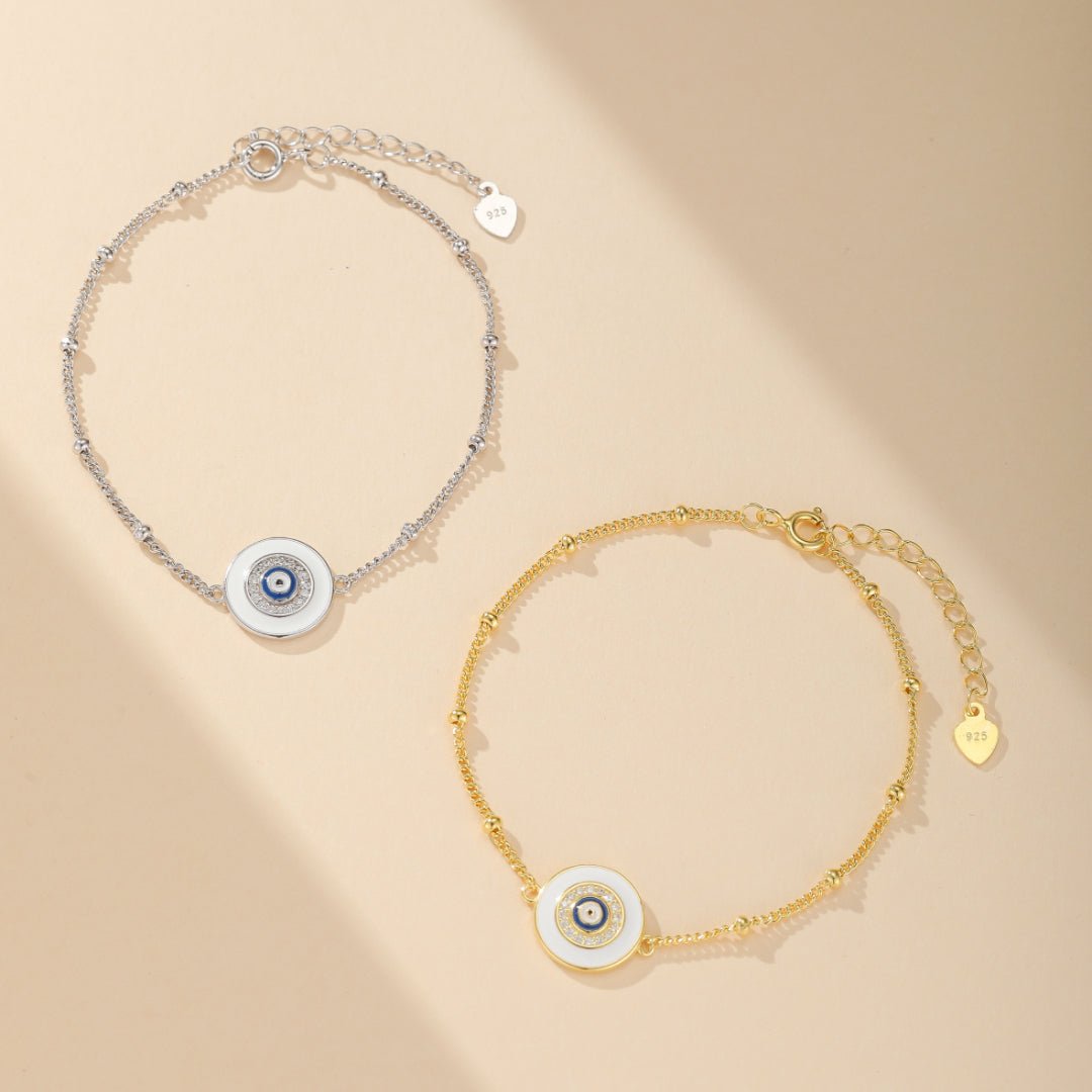Bracelet Œil de Sérénité en Argent 925 – Protection Spirituelle - Biloria