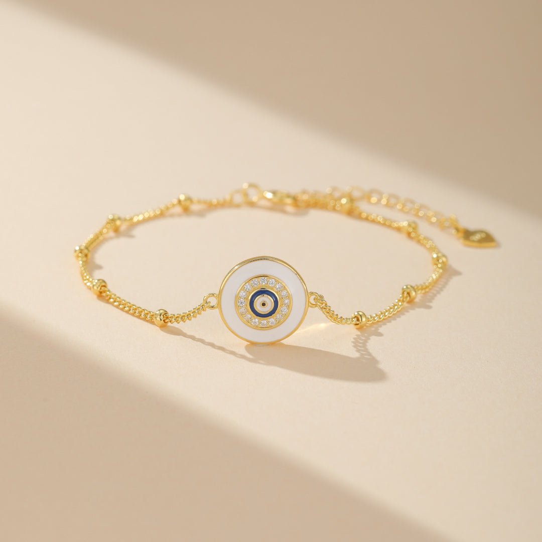 Bracelet Œil de Sérénité en Argent 925 – Protection Spirituelle - Biloria