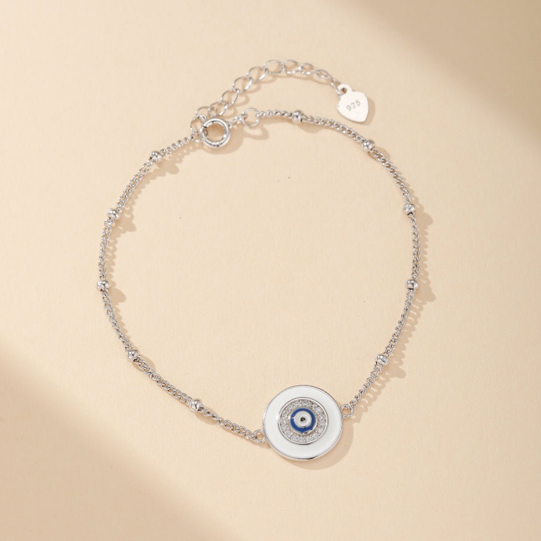 Bracelet Œil de Sérénité en Argent 925 – Protection Spirituelle - Biloria