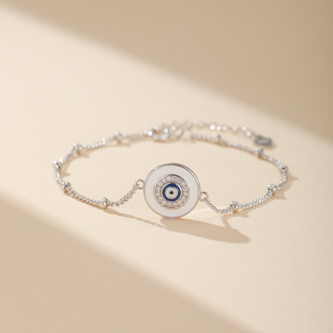 Bracelet Œil de Sérénité en Argent 925 – Protection Spirituelle - Biloria