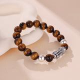 Bracelet Œil de Tigre Argent – Protection et Confiance - Biloria