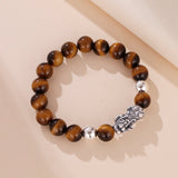 Bracelet Œil de Tigre Argent – Protection et Confiance - Biloria