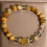 Bracelet Œil de Tigre Cristal de Roche Protection Énergie - Biloria