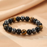 Bracelet Œil de Tigre et Hématite – Protection et Ancrage - Biloria