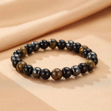 Bracelet Œil de Tigre et Hématite – Protection et Ancrage - Biloria