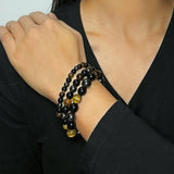 Bracelet Œil de Tigre et Hématite – Protection et Ancrage - Biloria