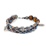 Bracelet Œil de Tigre et Jade Fait Main – Cadeau Spirituel - Biloria