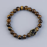 Bracelet Œil de Tigre et Obsidienne – Protection et Confiance - Biloria