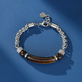 Bracelet Œil de Tigre ou Obsidienne pour Homme Protection et Confiance - Biloria