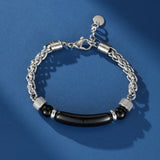 Bracelet Œil de Tigre ou Obsidienne pour Homme Protection et Confiance - Biloria