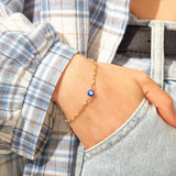 Bracelet Œil Protecteur Argent 925 – Confiance Intérieure - Biloria