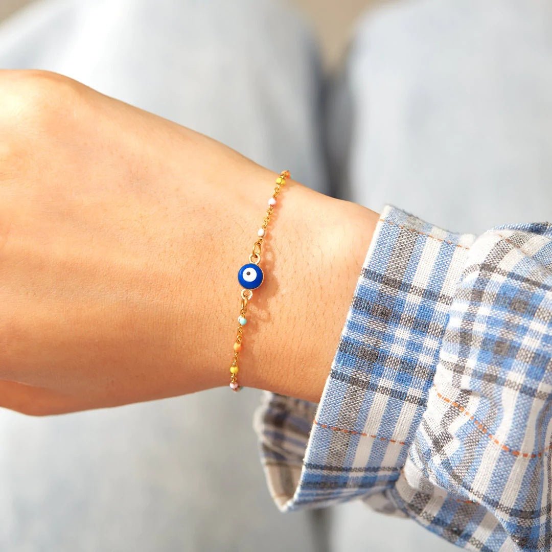 Bracelet Œil Protecteur Argent 925 – Confiance Intérieure - Biloria