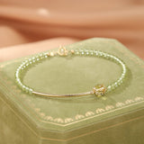 Bracelet Péridot Citrine Perles Naturelles - Biloria