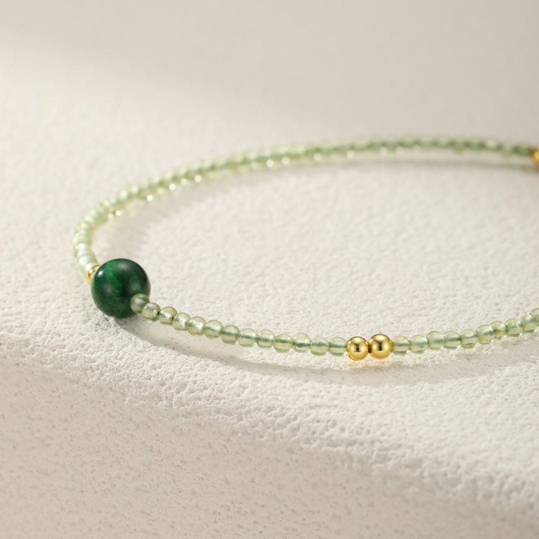 Bracelet Péridot et Jade – Équilibre et Harmonie Intérieure - Biloria