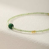 Bracelet Péridot et Jade – Équilibre et Harmonie Intérieure - Biloria