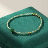 Bracelet Péridot et Jade – Équilibre et Harmonie Intérieure - Biloria