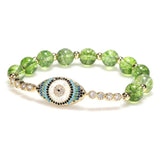 Bracelet Péridot Mauvais Œil pour attirer l'Abondance - Biloria