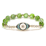 Bracelet Péridot Mauvais Œil pour attirer l'Abondance - Biloria