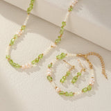 Bracelet Péridot Perles Nacre – Bijou Cadeau Équilibré - Biloria