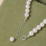 Bracelet Perle Aigue Marine Argent 925 Cadeau Harmonie - Biloria