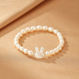 Bracelet Perle Lapin Argent S925 – Douceur et Complicité - Biloria
