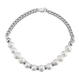 Bracelet Perles Homme Argent Plaqué Or – Élégance et Sérénité - Biloria