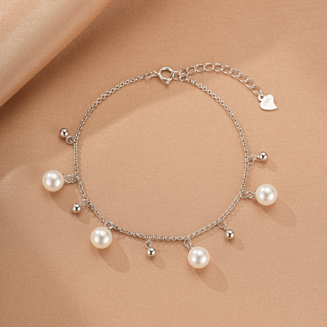 Bracelet Perles Naturelles Argent 925 – Danse Lumineuse - Biloria