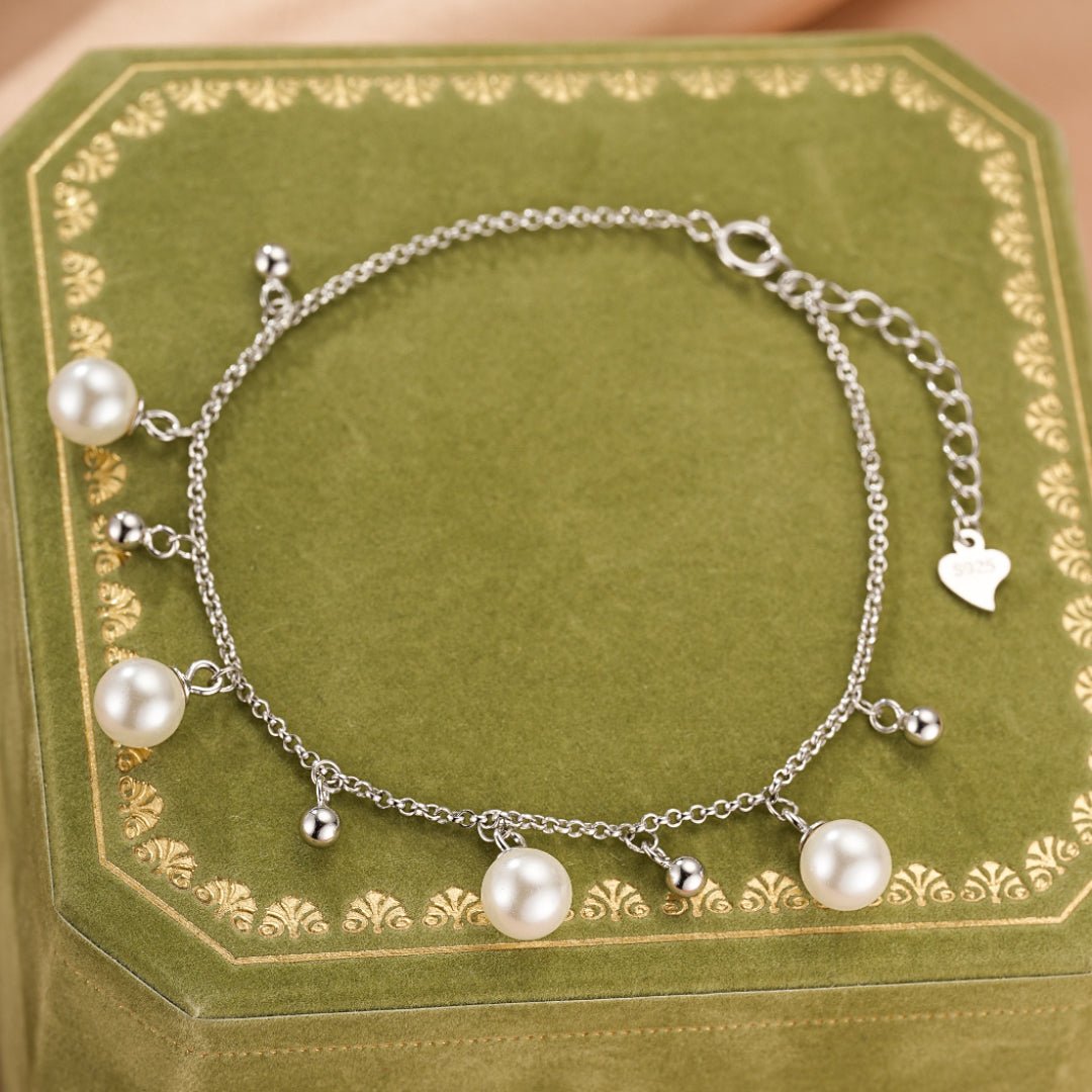 Bracelet Perles Naturelles Argent 925 – Danse Lumineuse - Biloria