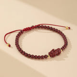 Bracelet Pi Xiu Cinabre Grenat Richesse Protection - Biloria