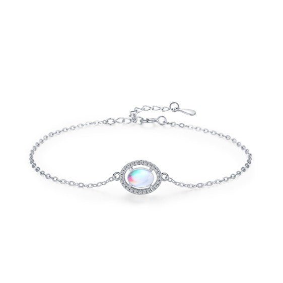 Bracelet Pierre de Lune Argent 925 – Bijou Féminin pour l'Intuition - Biloria