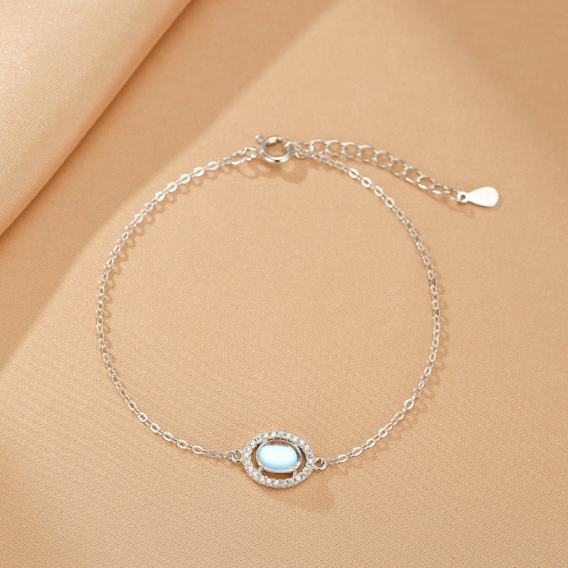 Bracelet Pierre de Lune Argent 925 – Bijou Féminin pour l'Intuition - Biloria