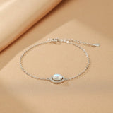 Bracelet Pierre de Lune Argent 925 – Bijou Féminin pour l'Intuition - Biloria